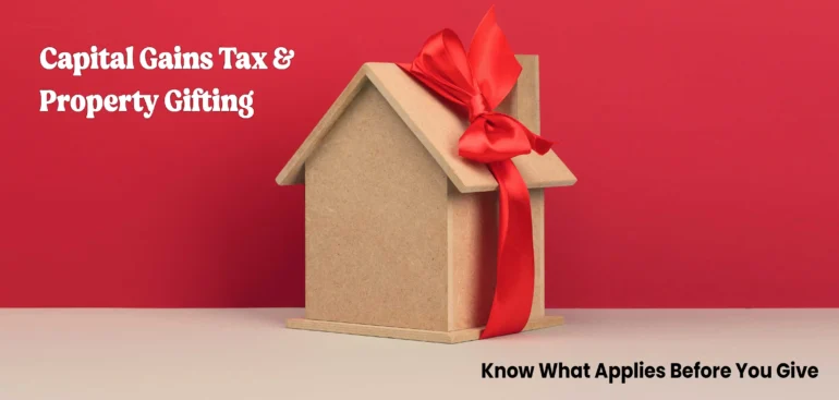 House keys passed between two hands, illustrating Capital Gains Tax on gifting property